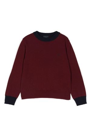 maglione in lana bordeaux FAY KIDS | FV9P30W0023420BL